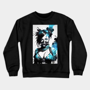 Ink Style Hot Lady Crewneck Sweatshirt